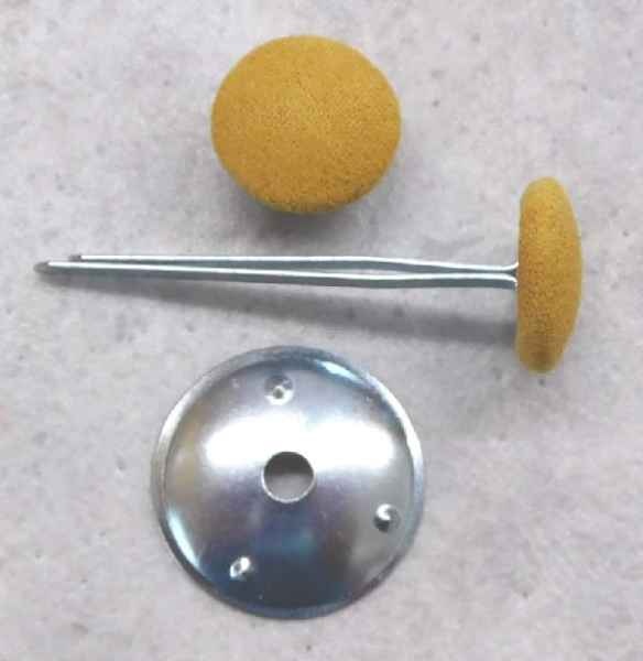 Polsterknöpfe mit Splint Senf