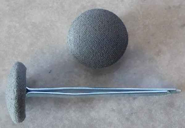 Polsterknöpfe mit Splint Stahl