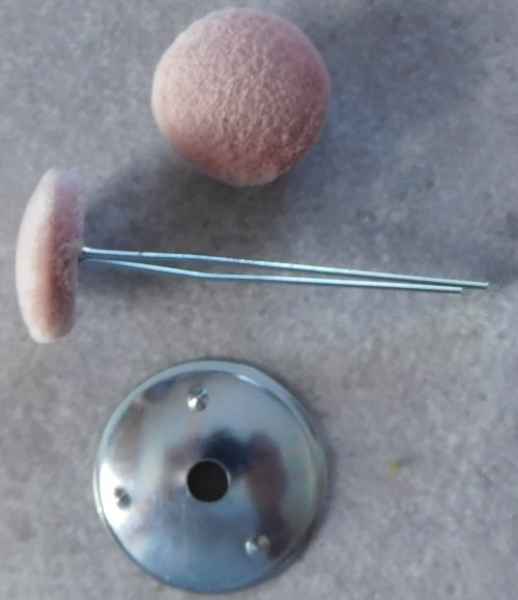 Polsterknöpfe mit Splint Rosa
