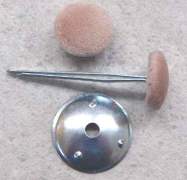 Polsterknöpfe mit Splint Rosa