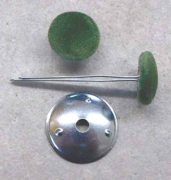 Polsterknöpfe mit Splint Gras