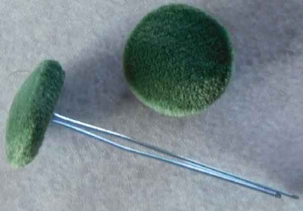Polsterknöpfe mit Splint Gras
