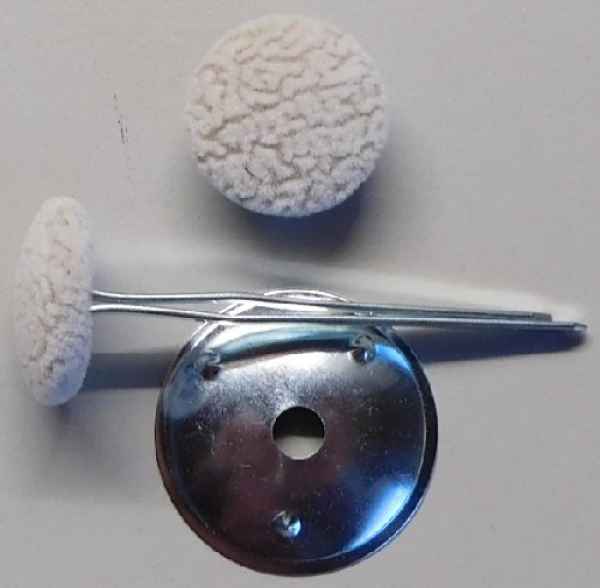 Polsterknöpfe mit Splint Mikrofaser 235