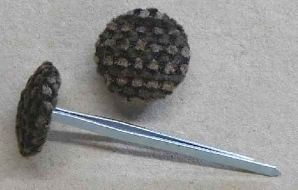 Polsterknöpfe mit Splint Webstoff 501