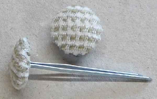Polsterknöpfe mit Splint Webstoff 502