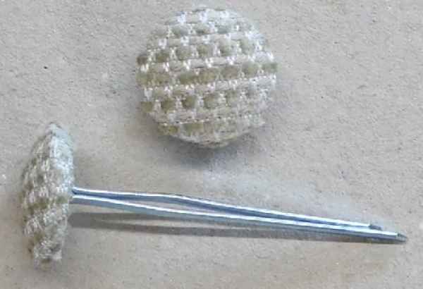 Polsterknöpfe mit Splint Webstoff 503