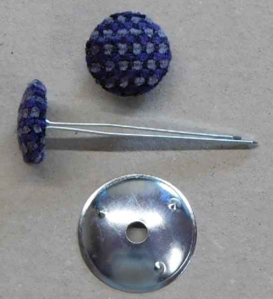 Polsterknöpfe mit Splint Webstoff 505
