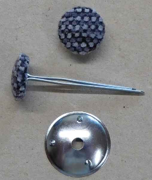 Polsterknöpfe mit Splint Webstoff 506