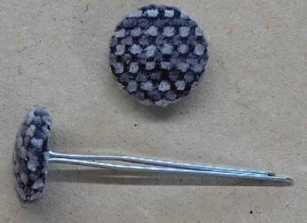 Polsterknöpfe mit Splint Webstoff 506