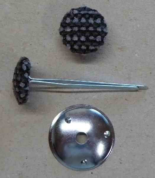 Polsterknöpfe mit Splint Webstoff 507