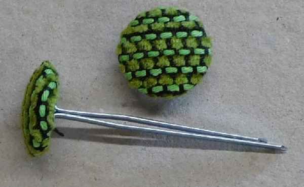 Polsterknöpfe mit Splint Webstoff 508