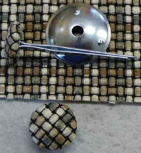 Polsterknöpfe mit Splint Webstoff 602