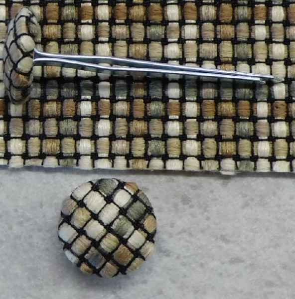 Polsterknöpfe mit Splint Webstoff 602