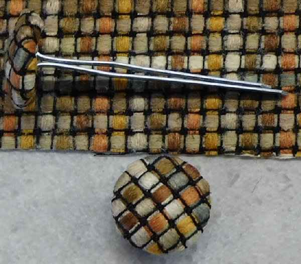 Polsterknöpfe mit Splint Webstoff 603