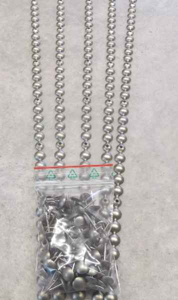 Ziernagelstreifen 9,5mm Zink Matt