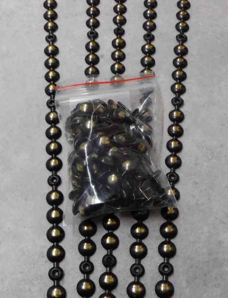 Ziernagelstreifen 100 1/3 9,5mm bronce-renaissance geschliffen