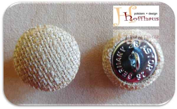Polsterknöpfe 19mm Creme